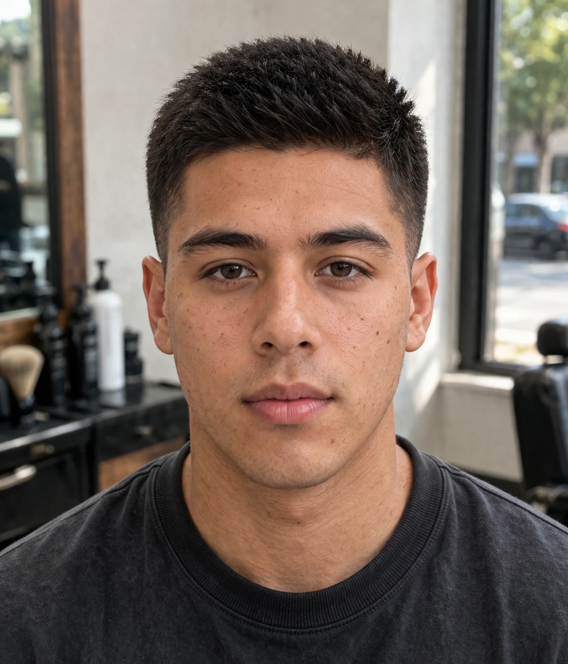 Brush Cut haircut style reference photo