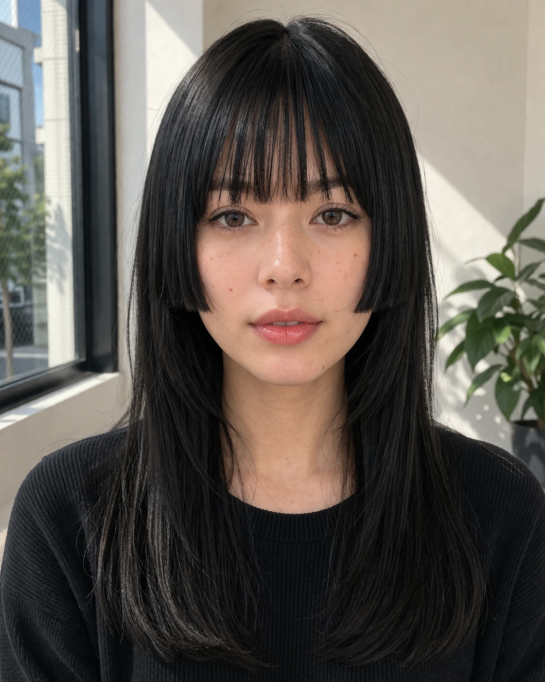 Hime Cut haircut style reference photo