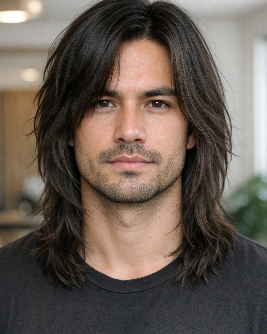 Long Layers haircut style reference photo