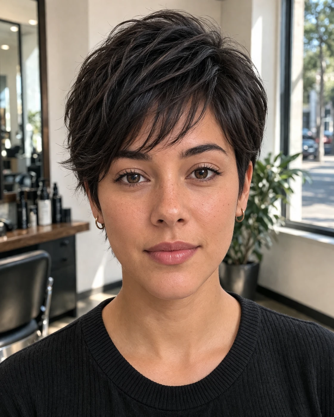 Long Pixie Cut haircut style reference photo