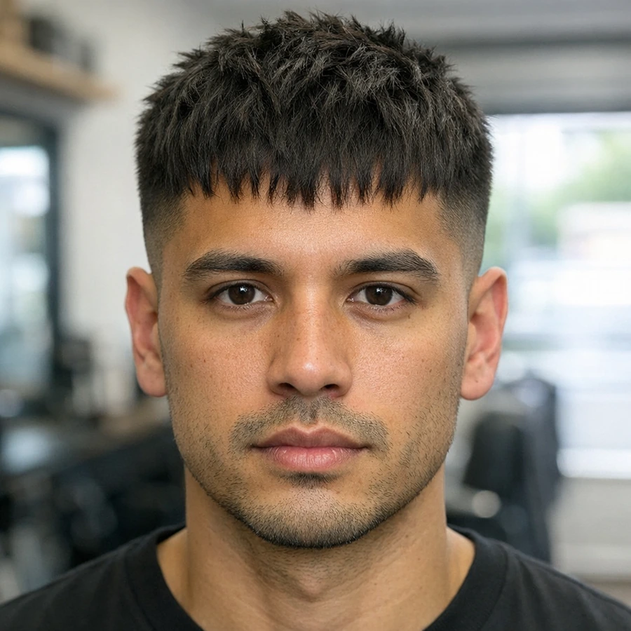 Textured Crop for Men haircut style reference photo