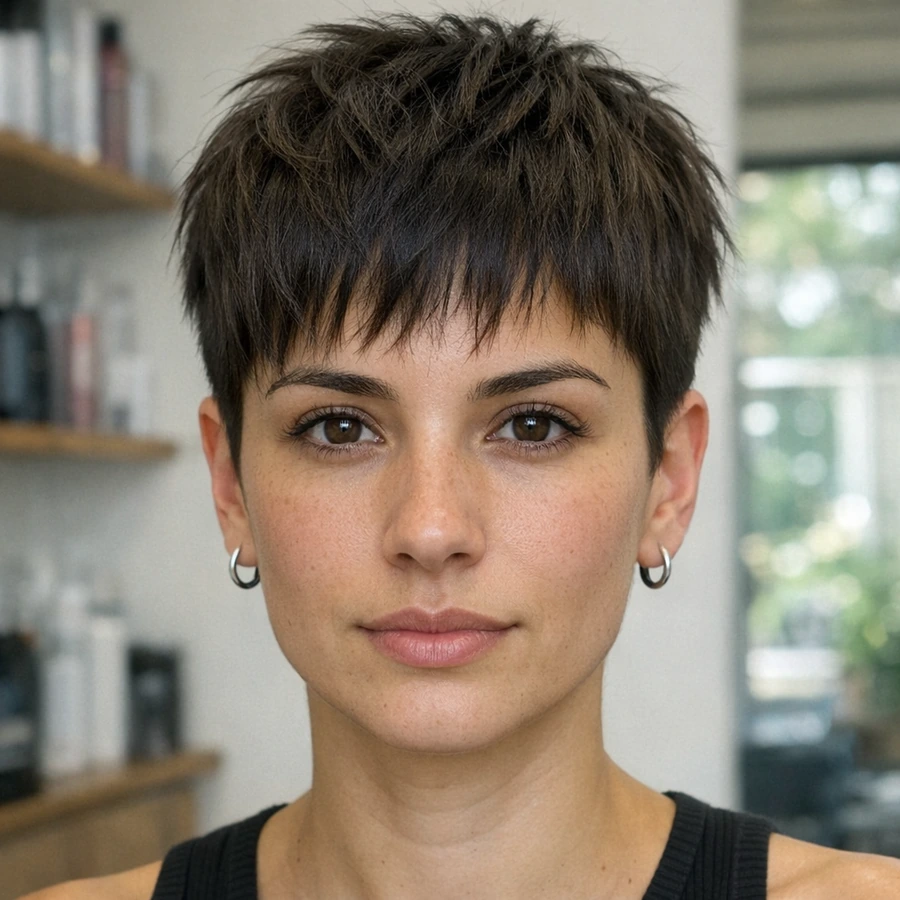Textured Crop for Women haircut style reference photo
